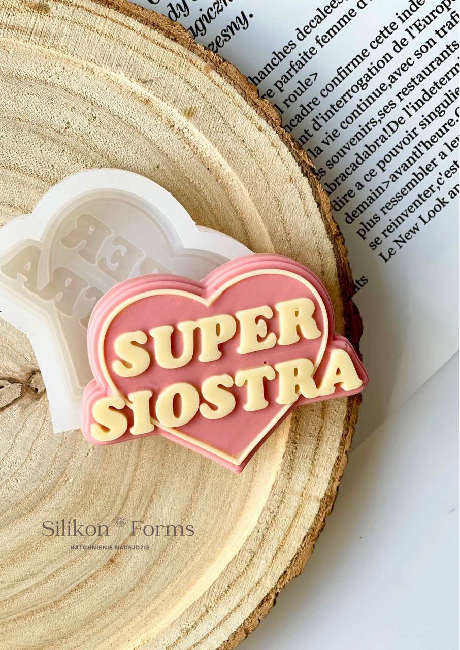 Napis "Super siostra"